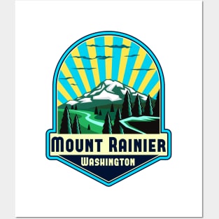 Mount Rainier National Park Washington WA Posters and Art